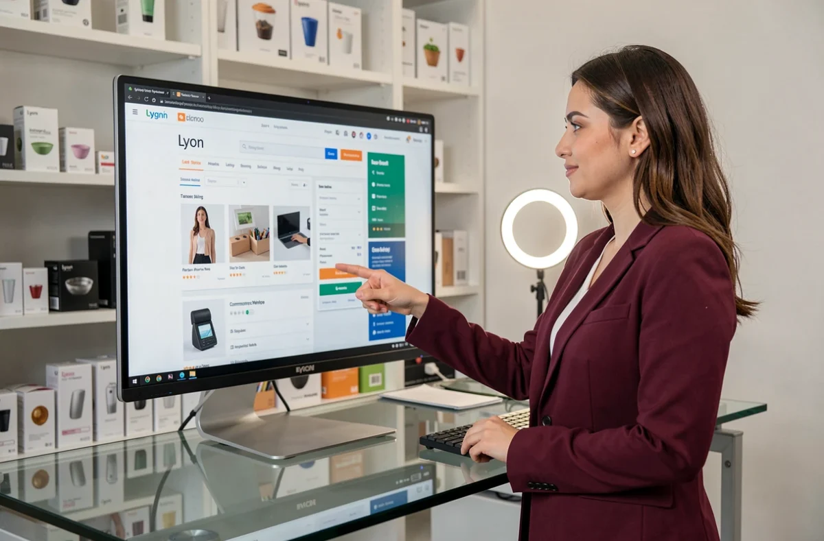 Spécialiste e-commerce de l'agence Smartfire à Lyon présentant une boutique en ligne développée sur mesure